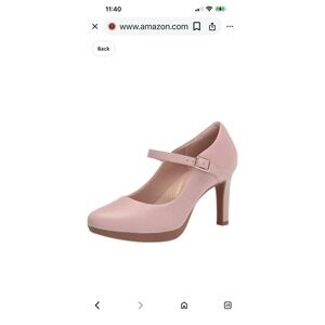 Clarks Ambry Pump Shoe Pink Size 9 Mary Jane  Pump Worn Once Free Shipping EUC